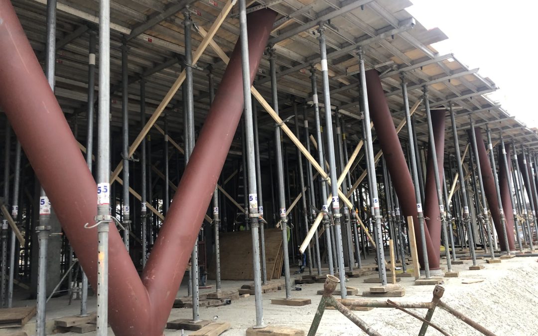 V-shaped columns construction | Ehlert Bryan